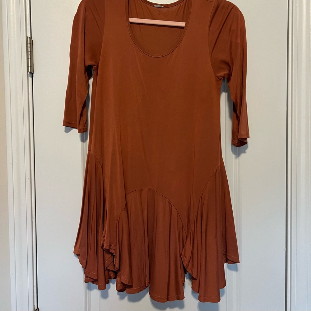 Flowy Rust Orange Tunic